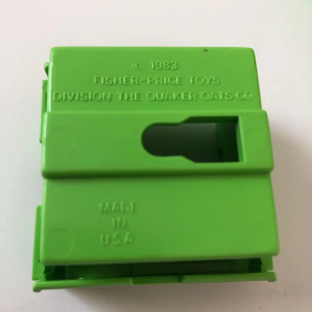 Vintage Fisher-Price Construx Seats 6 pcs Green And Black